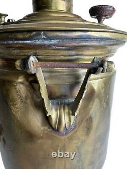 Antique Imperial Russian Brass Tula Samovar Stamped Sell As Is