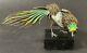 Antique Imperial Russian Enameled 88 Silver Bird Figurine