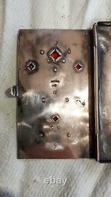 Antique Imperial Russian Engraved Sterling Silver 84 Business Card Holder 103 gr