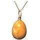 Antique Imperial Russian Faberge 14k Agate Egg Pendant
