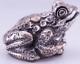 Antique Imperial Russian Faberge Silver Frog Figurine C1890's By J. Rappoport