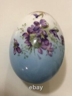 Antique Imperial Russian Factory Porcelain Easter Egg X. B