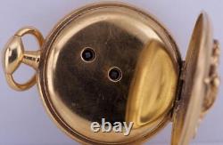 Antique Imperial Russian Gold Plated Chased Case Pocket Watch St. George c1870's