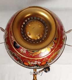 Antique Imperial Russian Hand Painted Samovar Round Tea/Coffee Kettle Tested