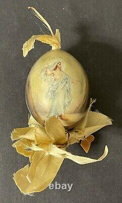 Antique Imperial Russian Hand Painted XB Porcelain Easter Egg (Hammer Galleries)