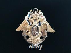 Antique Imperial Russian Navy Metal Badge Pin Jetton Russia Military War Naval
