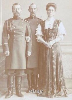 Antique Imperial Russian Photo Tsar Nicholas II Romanov Tsarina Prince of Greece