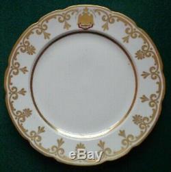 Antique Imperial Russian Porcelain Factory Plate Tsar Nicholas Romanov St George