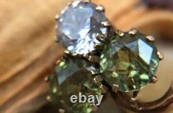 Antique Imperial Russian ROSE Gold 56 14K Brooch Women's Demantoid Rock Crystal