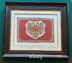 Antique Imperial Russian Romanov Double Headed Eagle Flag Tsar Alexander III