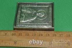 Antique Imperial Russian Silver 84 Icon HOLY BLESSED PRINCE ALEXANDER NEVSKY Gif