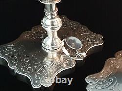 Antique Imperial Russian Silver 84 Pan Slavic Candlesticks Candle Stick Holder