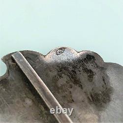 Antique Imperial Russian Silver Cossack Sash Buckle with Kokoshnick Marks