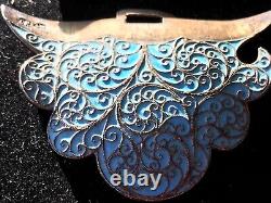 Antique Imperial Russian Silver Enameled Buckle Klingert Hallmark Faberge