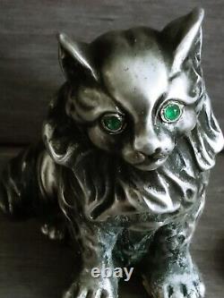 Antique Imperial Russian Silver Figure By In The Form Of A Sitting Dog