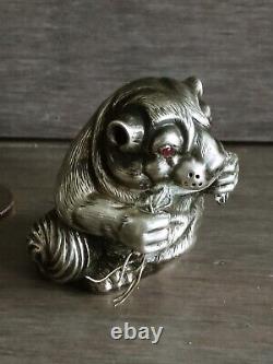 Antique Imperial Russian Silver Figure In The Form Of A Mice Mouse