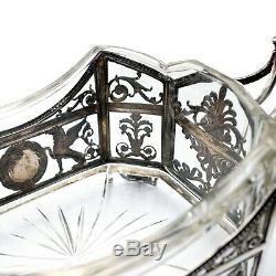 Antique Imperial Russian Silver Gilt Presentation Centerpiece Basket FABERGE ERA