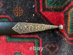 Antique Imperial Russian Silver Kindjal Dagger