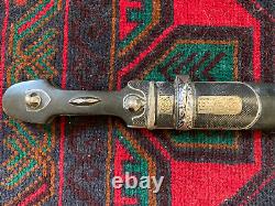 Antique Imperial Russian Silver Marked Dagger Kindjal Pre 1896