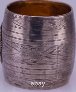 Antique Imperial Russian Silver Vodka Cup in form of a Barrel c1863 RARE