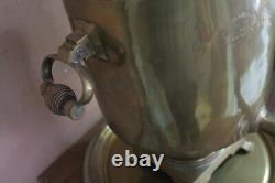 Antique Imperial Russian Soviet Era Brass Samovar 3 Hallmarks