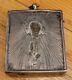 Antique Imperial Russian Sterling Silver 84 Icon Holy St Sergius Radonezh 19th