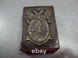 Antique Imperial Russian Sterling Silver 84 Matchstick Case Nicholas II Eagle