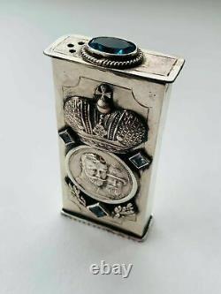 Antique Imperial Russian Sterling Silver 84 Toothpick Case The Romanovs 72 gr