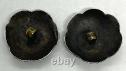 Antique Imperial Russian Sterling Silver Nealo Buttons