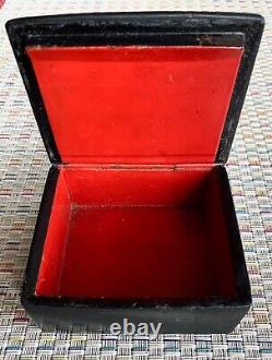 Antique Imperial Russian Vishniakov Lacquer Box Troika