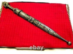 Antique Imperial Russian caucasian silver status kindjal kinjal dagger