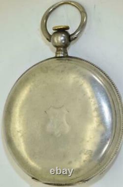 Antique Imperial Russian officer's award silver pocket watch by Albert Duval