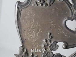 Antique Imperial Russian silver 84 books detail, mark 84 IM