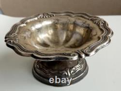 Antique Imperial Silver 84 Russian Vase Dish Engraved Decor Rare Old 76 gr 19th