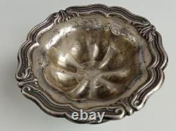Antique Imperial Silver 84 Russian Vase Dish Engraved Decor Rare Old 76 gr 19th