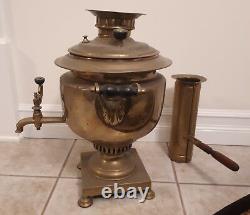 Antique Mikhail Tulyakov Samovar from Imperial Russia. Unique shape. RARE
