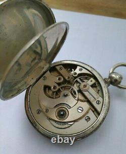 Antique Pavel Bure Russian Imperial Pocket Watch Silver 875 Box Paul Buhre 1888