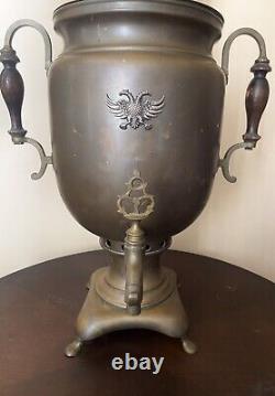 Antique Prussian Imperial Russian Copper Samovar (27.5 Tall)