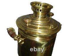 Antique Rare Museum Imperial Russian Brass Samovar Tzar Era Markings Many Awards