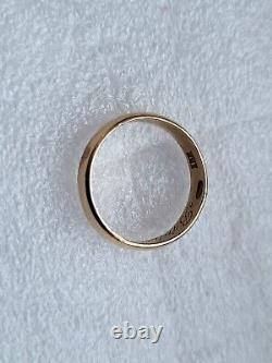 Antique Russian Imperial 22K Gold Wedding Ring / Band 92 96% Gold RARE Stamp