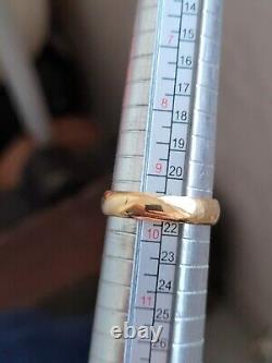 Antique Russian Imperial 22K Gold Wedding Ring / Band 92 96% Gold RARE Stamp