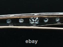 Antique Russian Imperial Art Nouveau Deco Gold Mine Diamond Brooch Pin Pendant