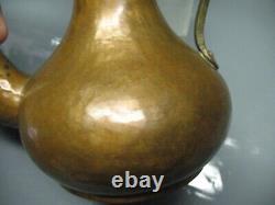 Antique Russian Imperial Hammered Copper Pitcher A. Batashev In Tula