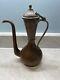 Antique Russian Imperial Hammered Copper Pitcher Coffee Pot