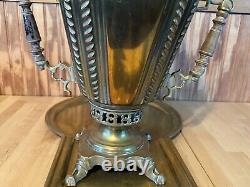 Antique Russian Imperial Majestic Conical Shaped Highly Stylized Grand Samovar