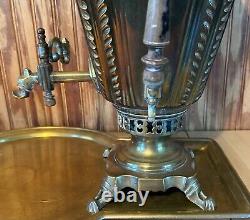 Antique Russian Imperial Majestic Conical Shaped Highly Stylized Grand Samovar