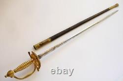Antique Russian Imperial Officers' Sword Model 1763 VIVAT CATHARINA