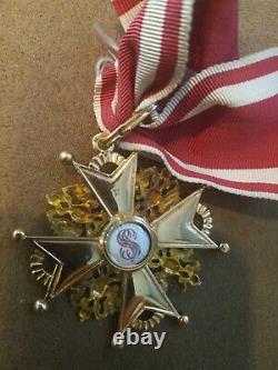 Antique Russian Imperial Order Of St. Stanislav 3rd Degree Gold Eduard M. L