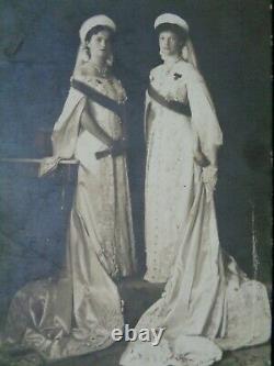 Antique Russian Imperial Photo Postcard Grand Duchess Olga Tatiana Romanov Court