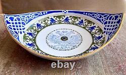 Antique Russian Imperial Porcelain Kornilov Kornilow Brothers Curved Dish